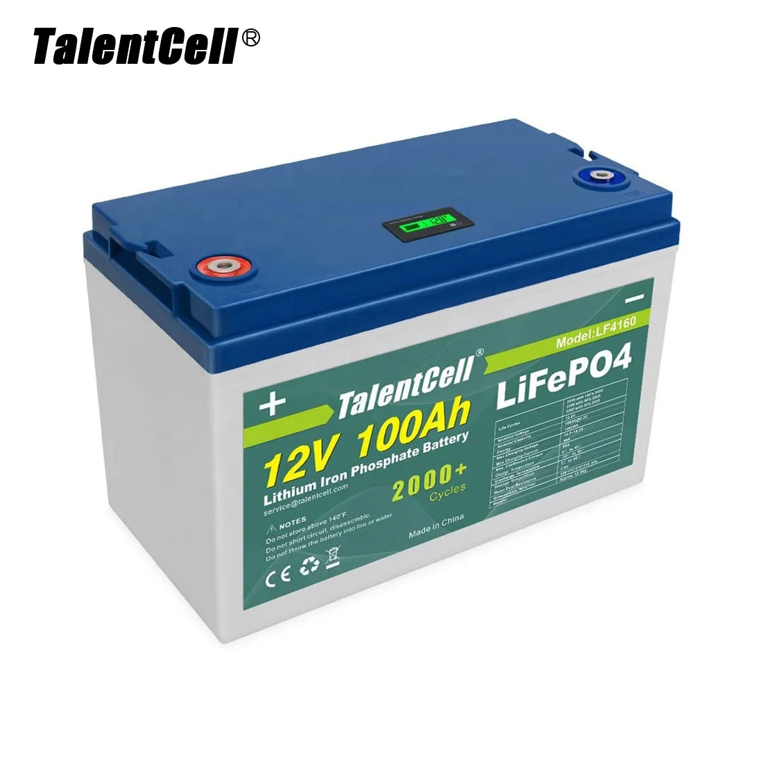 

TalentCell USA Product in Stock Best Selling Deep Cycle Solar Lithium Ion Battery Cheap 12V 100Ah LiFePO4 Battery