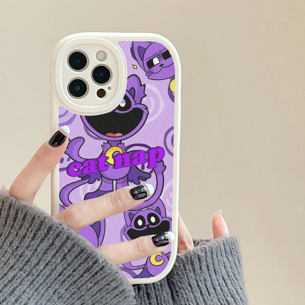 Чехол для телефона S-Smiling C-Critters C-CATNAP DOGDAY из твердой кожи iPhone 16 15 12 Mini 11 14 Pro Max Xs X Xr 7 8