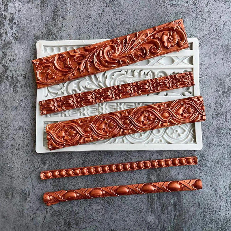 1 шт. силиконовые формы для помадки в стиле барокко