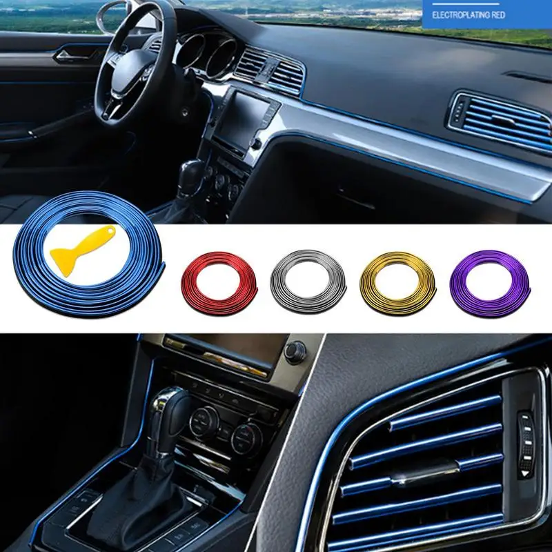 

Car Interior Trim Molding Colorful Car Gap Fillers Interior Auto Mouldings Car Cover Trim Automobile Molding Universal Fit