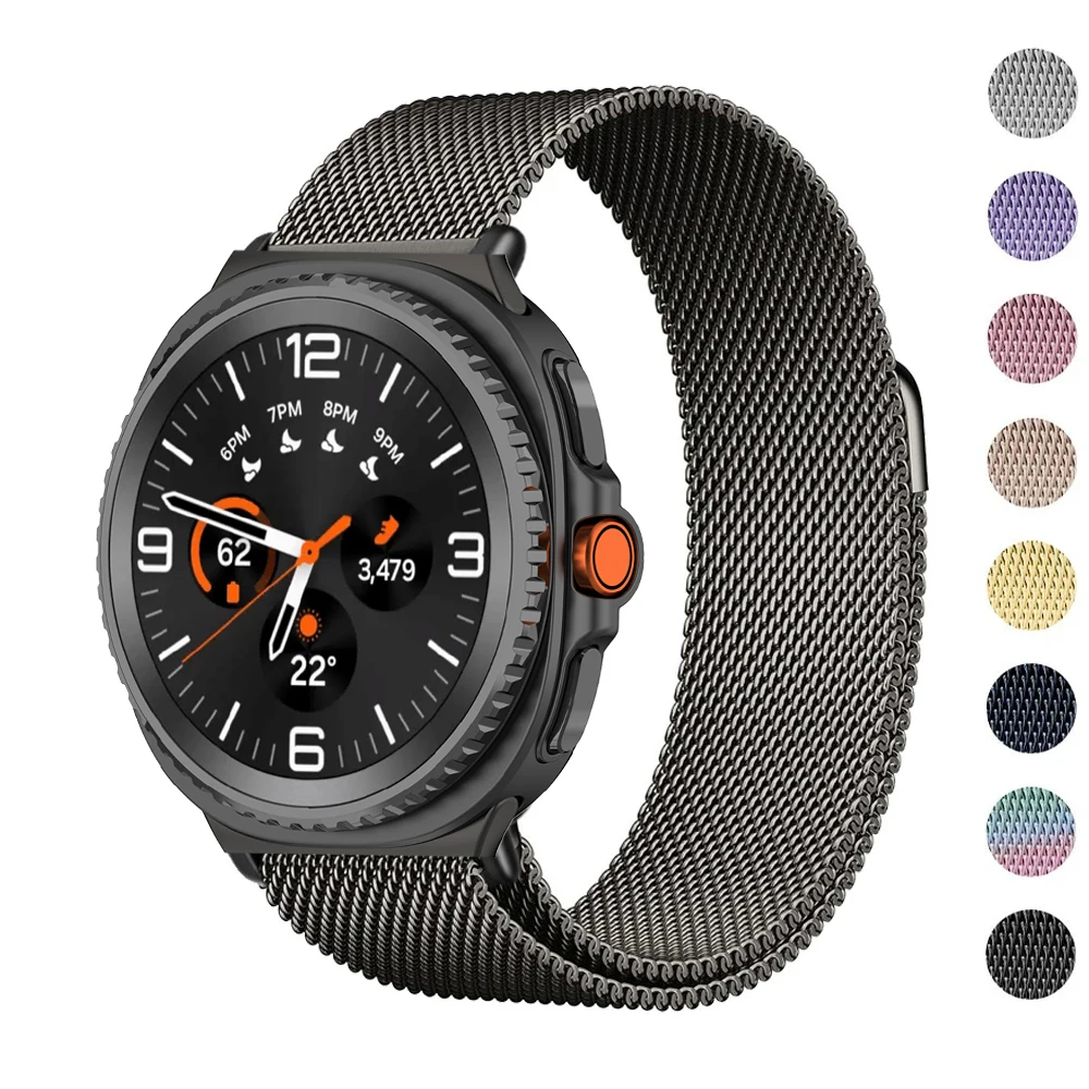 Фото Ремешок Loop Band для Samsung Galaxy Watch 9 8 44 мм, классический ремешок для умных часов, магнитный металлический браслет из нержавеющей стали для Watch 9 40 мм №1