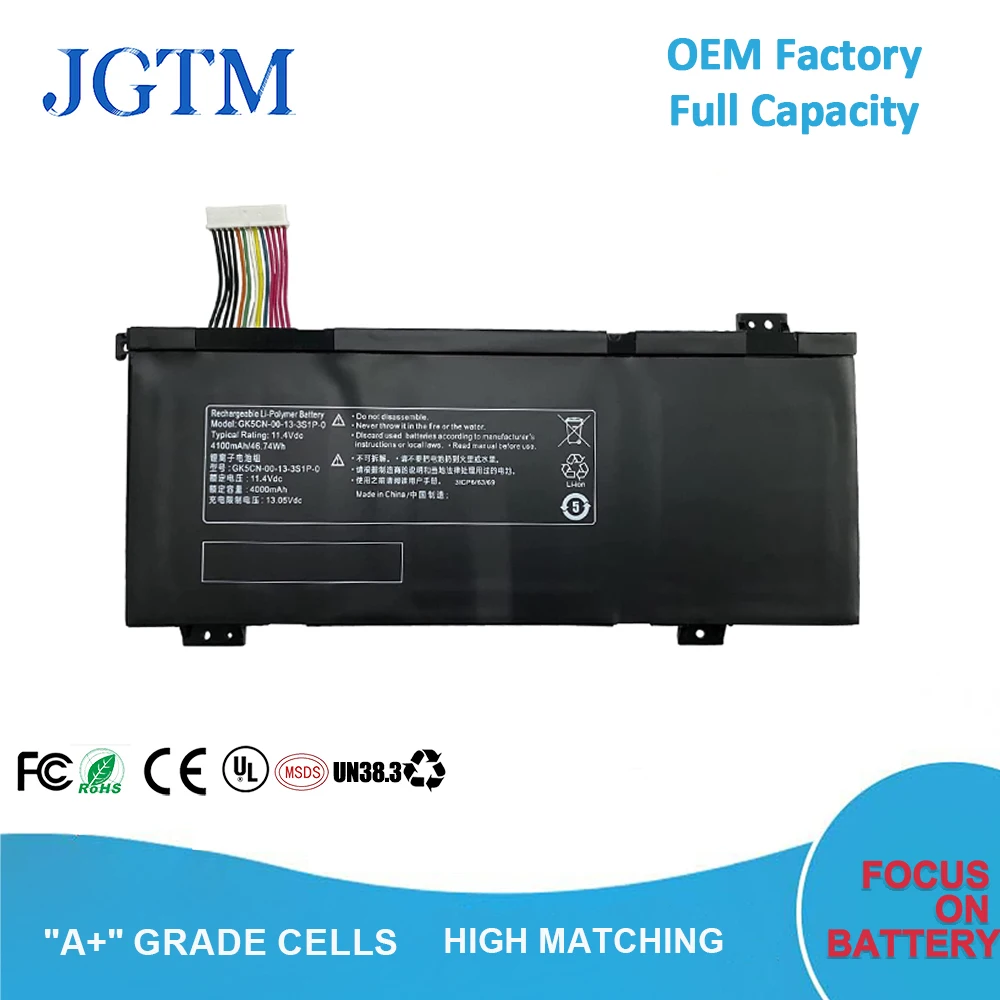 

GK5CN-00-13-3S1P-0 Lithium Ion Laptop Battery 11.4V 4100MAH Battery for MECHREVO X8TI Plus X8Ti-G X9TI-S X10Ti