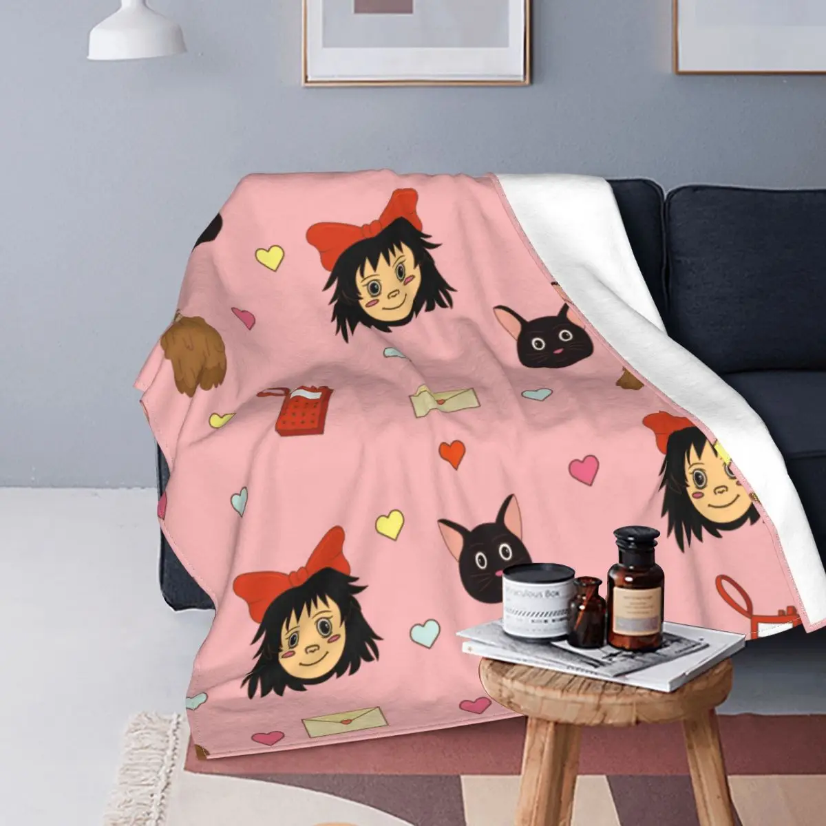 Coral Fleece Plush Printed Breathable Warm Throw Blankets For Bedding Car Bedspreads
