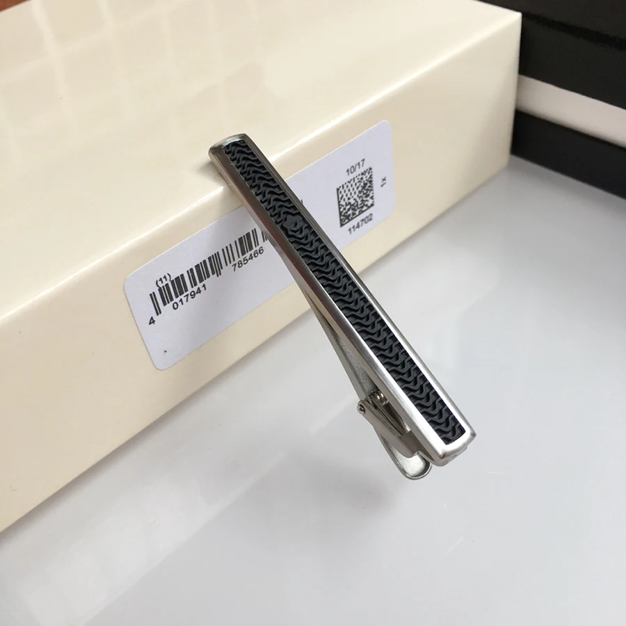 

LAN MB Tie Clip Black Rubber High Quality Business Gifts