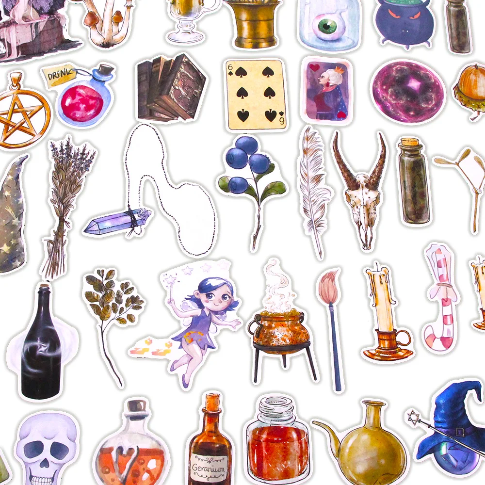 Волшебные наклейки на молочную бутылку с волшебным зельем декоративные Хэллоуин