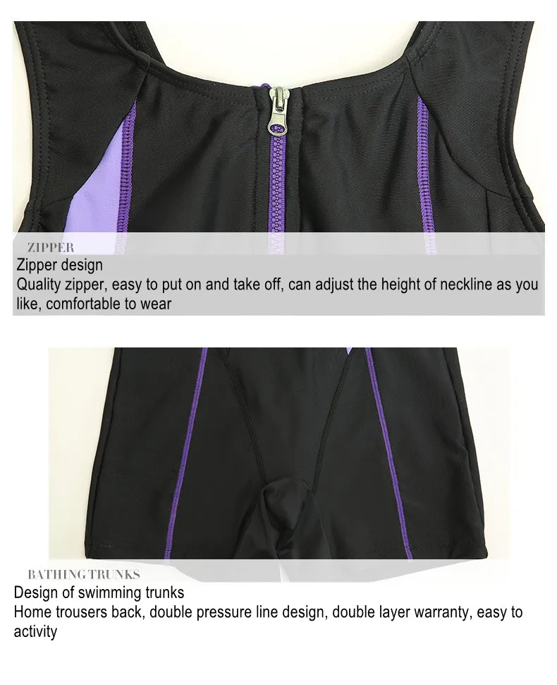 Women's One Piece Professional Swimwear Push Up Water Sport Quick-Drying Beach Surifng Monokini Bathing Suit Female Rash Guard