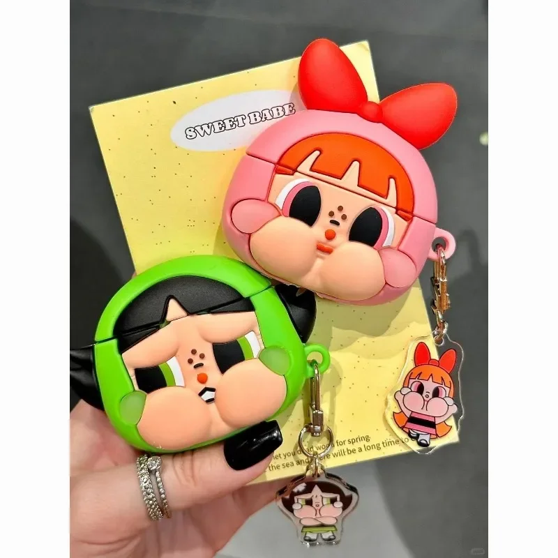 Фото Защитный чехол с героями мультфильмов The Powerpuff Girls Season airpodspro, чехол для беспроводных Bluetooth-наушников Apple 1/2 поколения, новый 3 №3