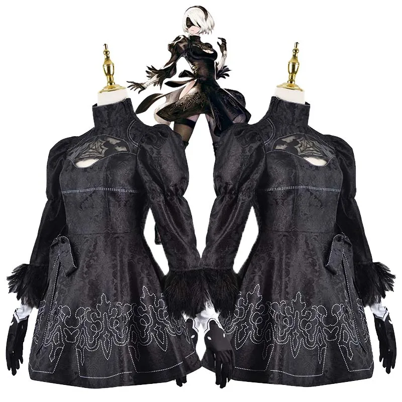 

Nier Automata Yorha 2B костюмы для косплея Game Yorha 2B сексуальные костюмы женские Костюмы для ролевых игр нарядные костюмы для Хэллоуина