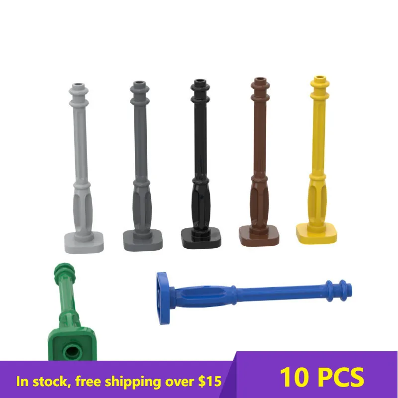 

10PCS MOC Bricks Compatible Assembles Particles 11062 Lamp Post Building Blocks Parts DIY Educational High-Tech Parts Toys