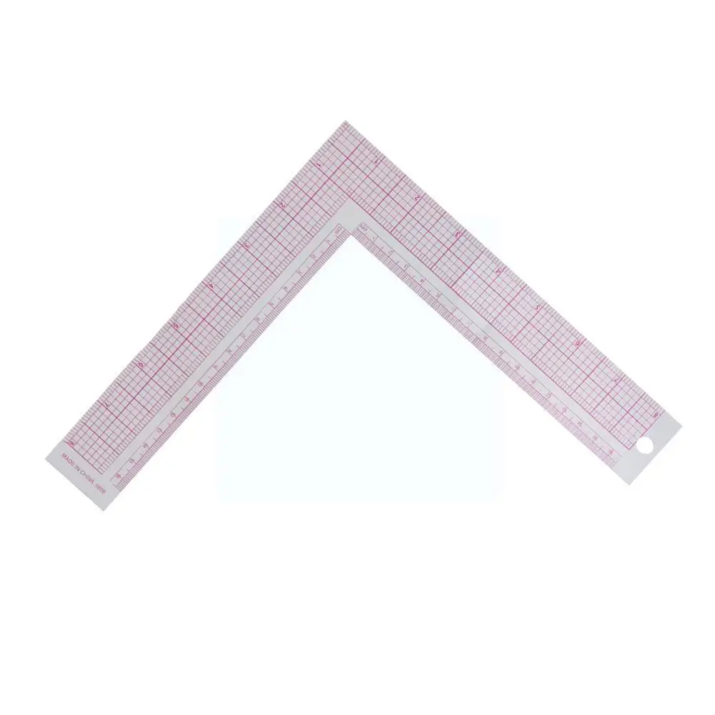 

1pc Plastic L-square Shape Ruler French Curve Sewing Craft Sewing Professional Diy Measure Tools Craft Ruler Tailor Newest Y8k1