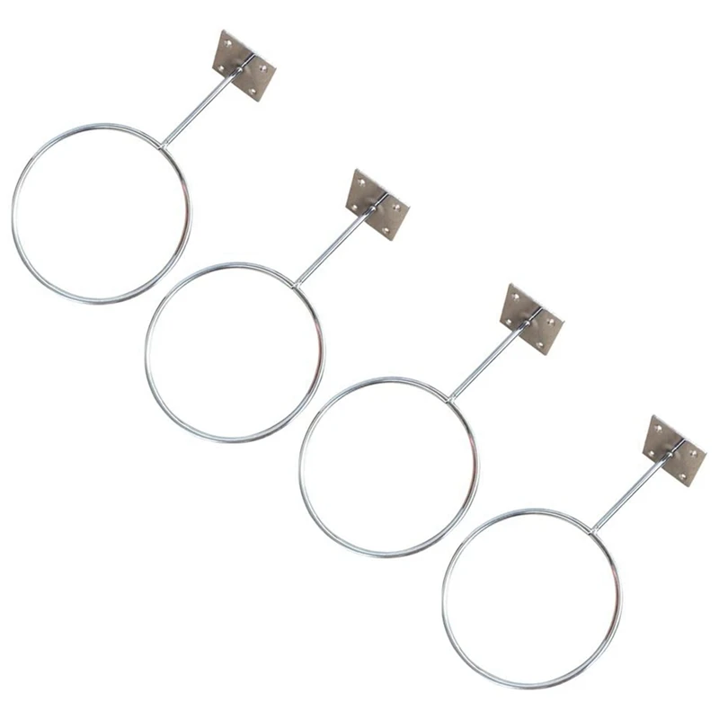 

8 Pcs Wall Mount Sports Ball Holder Display For Medicine Ball, Basketballs, Volleyballs, Soccer Storage Rack