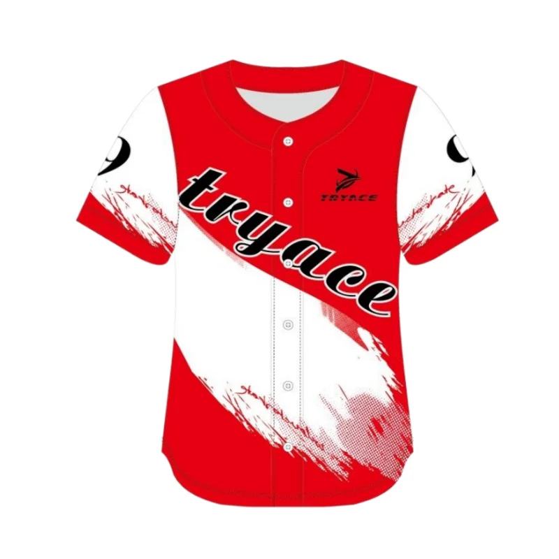 

High Quality Custom Baseball Shirt Sublimation Print Baseball Jersey Softball Game Training Sportswear