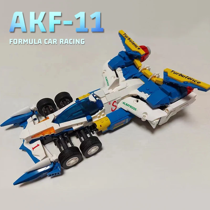 

Technical Asurada Formula Racing Car AKF-11 Creative Model Building Blocks Bricks Classic Cartoon Future GPX Cyber Formula Toys