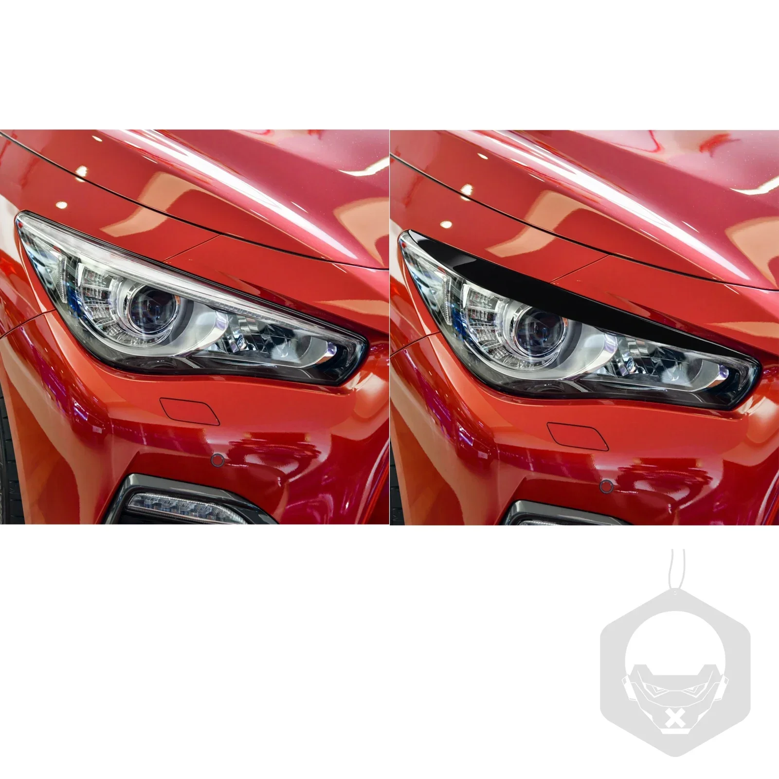 Для Infiniti Q50 2014 2015 2016 2017 2018 2019 глянцевый черный пластиковый аксессуар салон