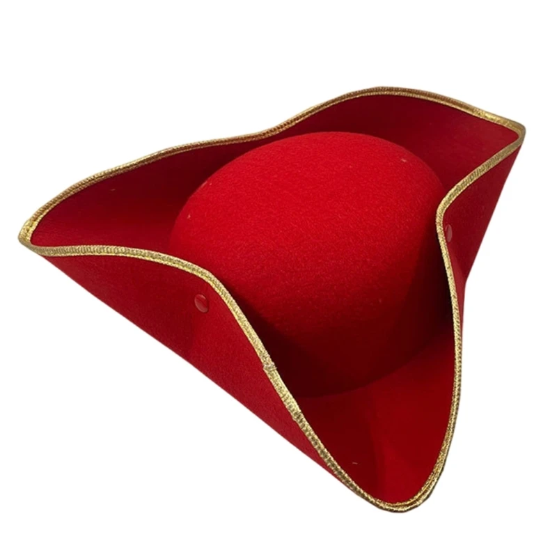 Взрослая колониальная шляпа-треуголка Хэллоуин карнавал фотодекоры пиратская