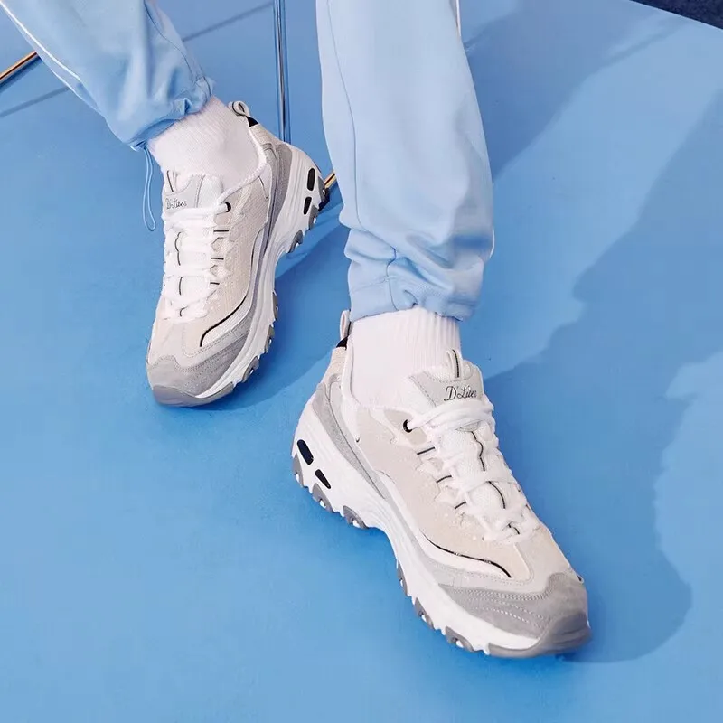 Skechers Женские кроссовки Fashion Повседневная обувь Ретро амортизирующая Panda