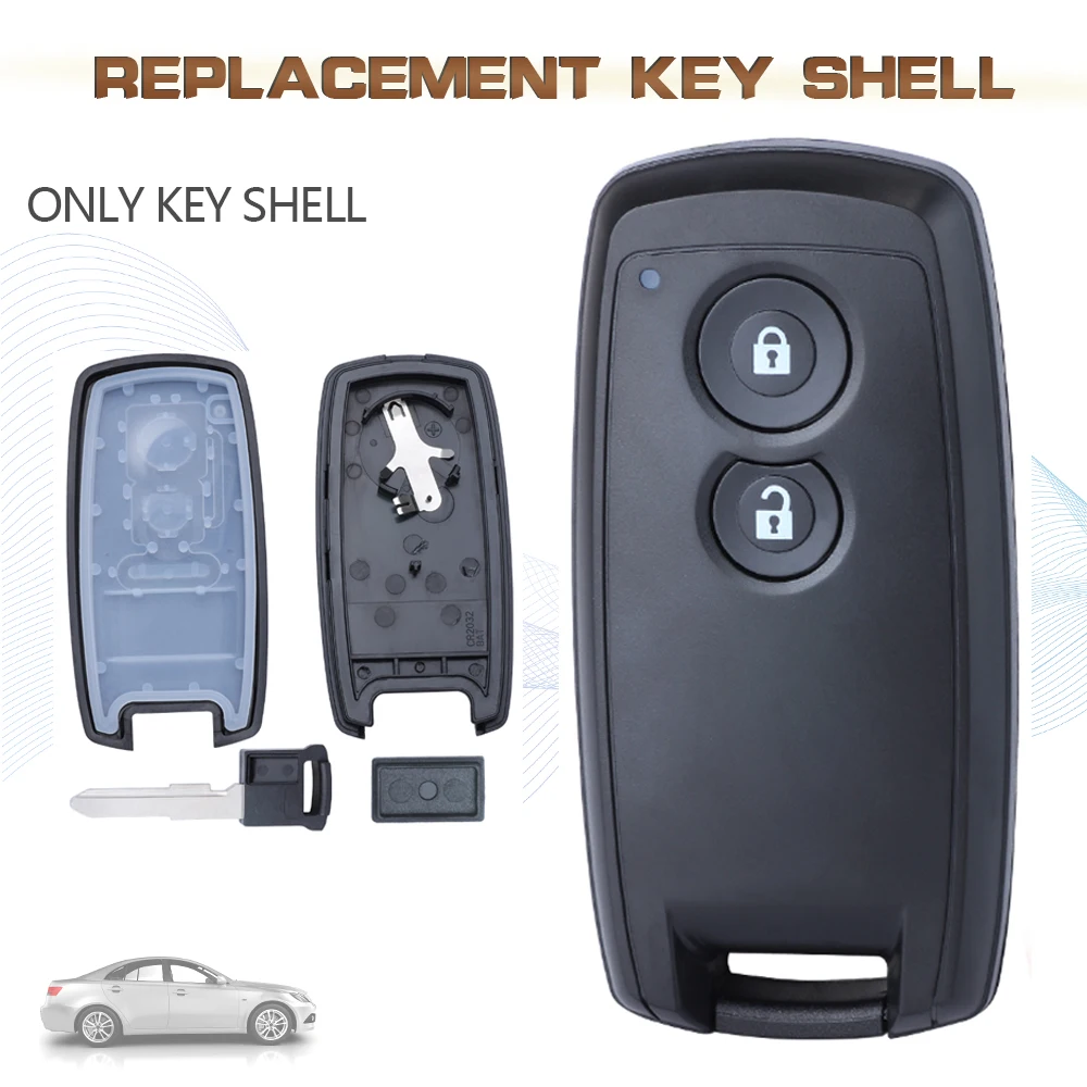 Брелок KEYECU для автомобильного ключа с 2-мя кнопками чехол 2006 2007 2008 2009 2010 2011 Suzuki SX4