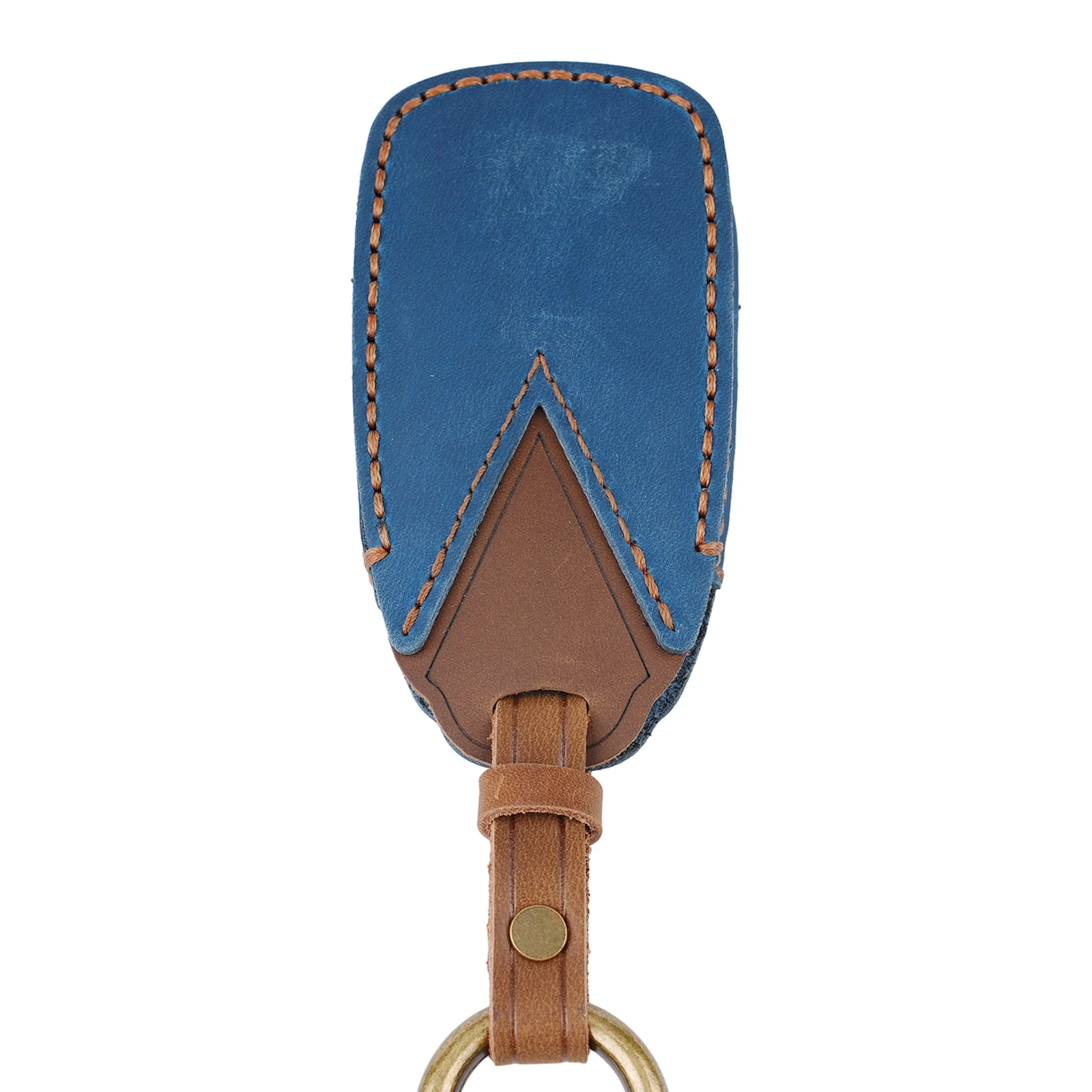 

Cover Car Key Fob Case 1pcs Anti-drop Bag Blue Car Accessories Decoration Durable Key Cover Leather High Quality