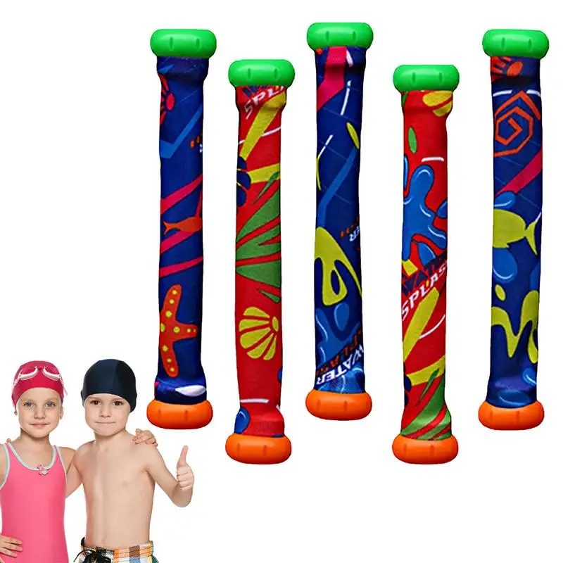 

Pool Diving Sticks Swimming Pool Toys For Kids For Under Water Games Underwater Sinking Swimming Pool Toy Gift For Kids 5pcs
