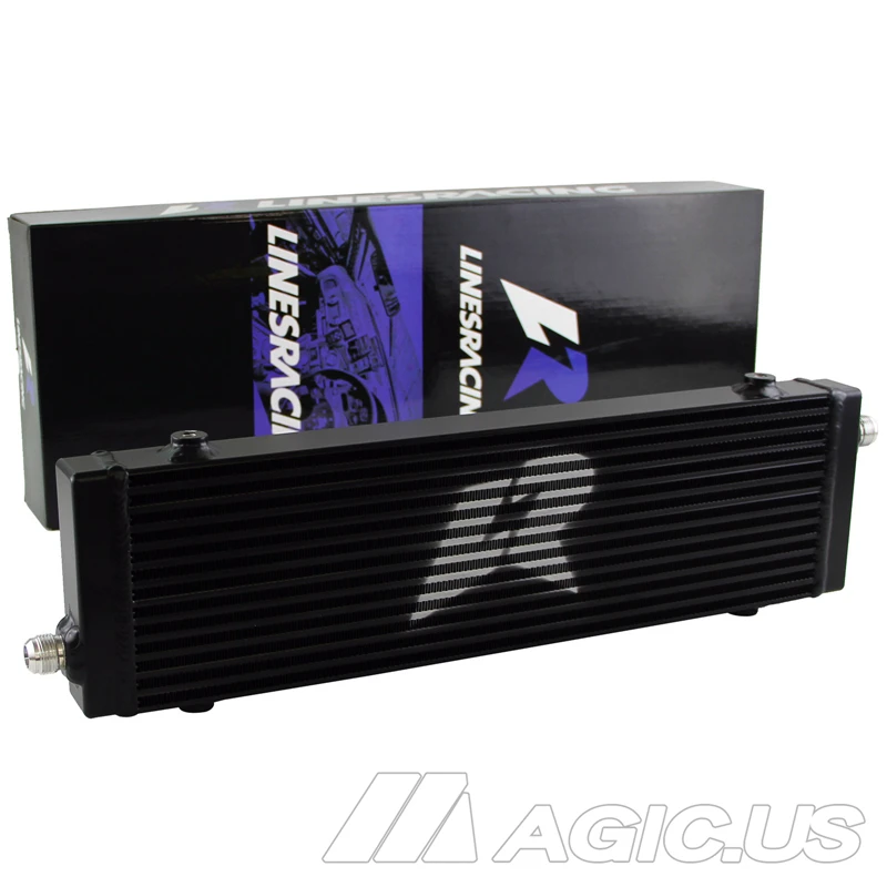 

Universal Large Bar and Plate Cross Flow Oil Cooler 18.5"x5.5"x1.58" Black/Silver