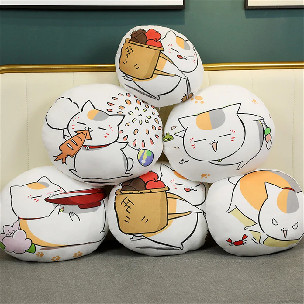 

35/45cm Japanese Style Natsume Takashi Pillow Anime Cat Cushion Sofa Decoration Chair Back Cushion Soft Pillow Xmas Gift for Kid