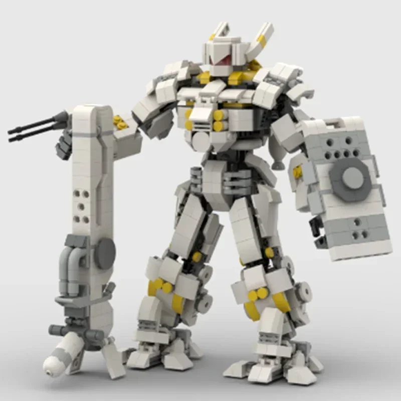 Военная боевая меховая модель Moc строительные кирпичи белый рыцарь механическая
