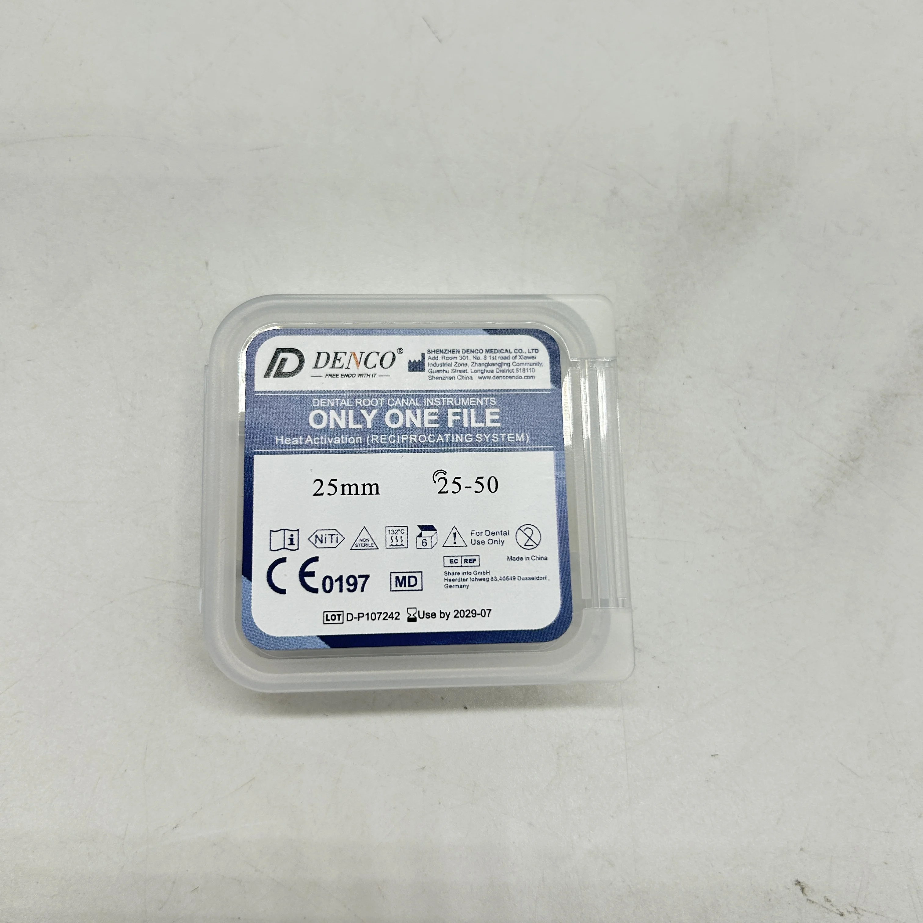 Denco стоматологический корневой канал только один файл тепловая активация