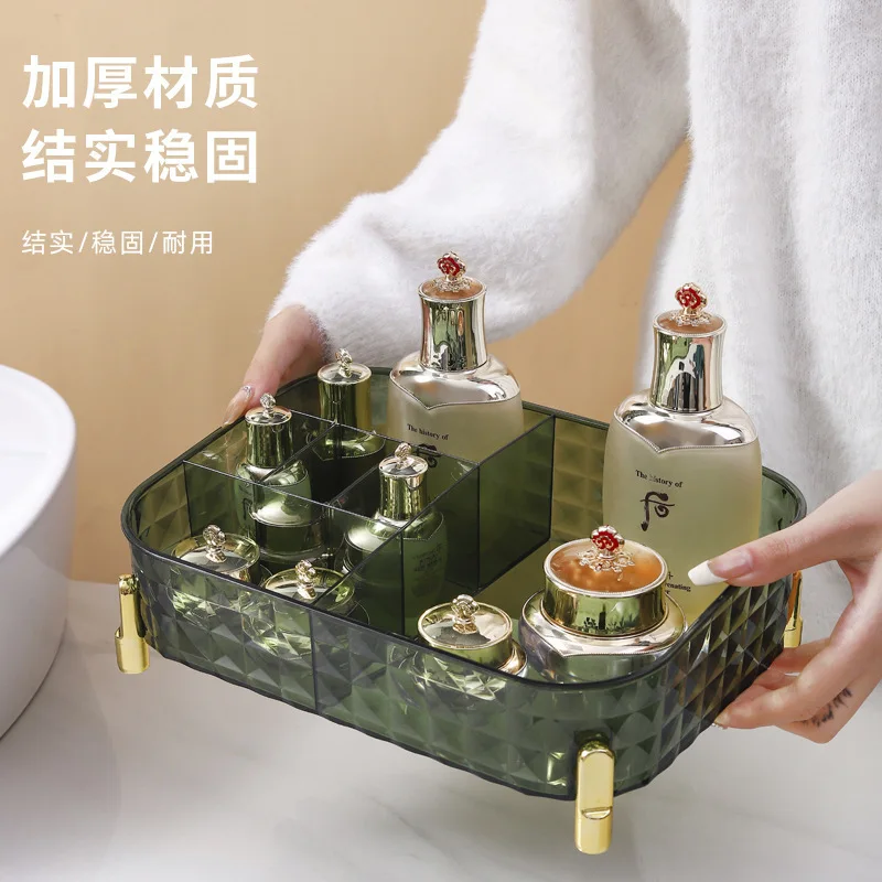 

Luxury PET Desktop Cosmetics Storage Box Coffee Table Snacks Sundries Storage Box Storage Basket Shelf Wholesale