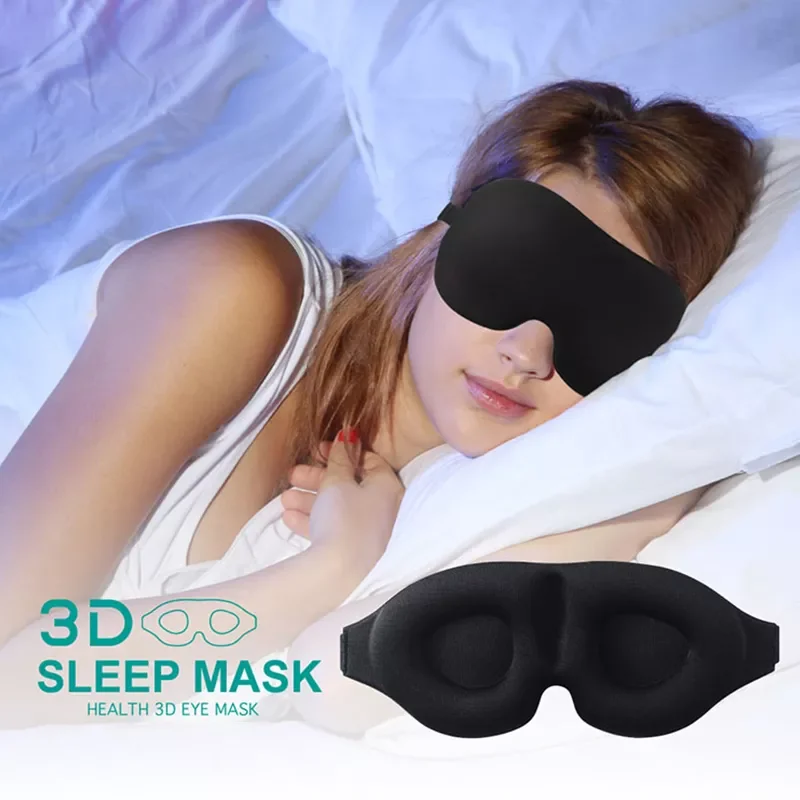 

3D Sleep Mask Natural Sleeping Eye Mask Eyeshade Cover Shade Eye Patch Women Men Soft Portable Blindfold Travel Eyepatch