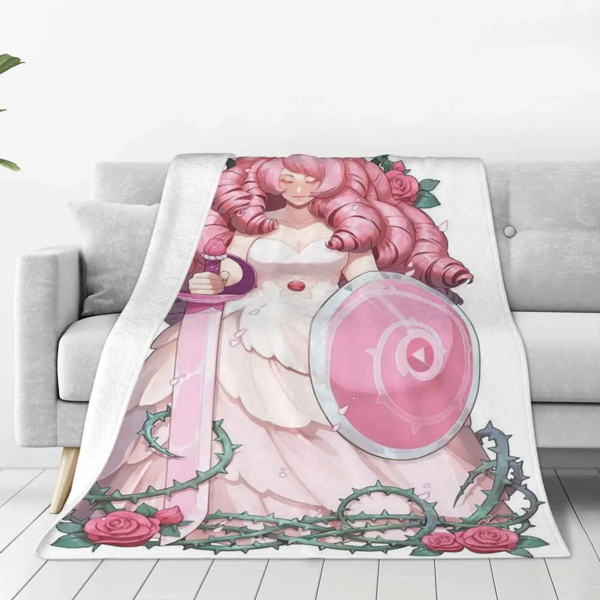 

Pink Steven Universe Cartoon Blankets Sofa Cover Flannel Printed Anime Connie Maheswaran Soft Throw Blanket for Bedding Outdoor