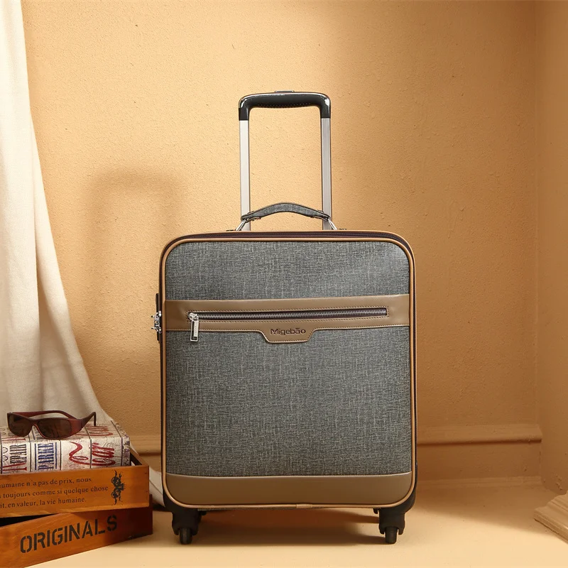 20-inch carry on business travel suitcase portable mini trolley case Women's zipper boarding case luggage set  maletas de viaje