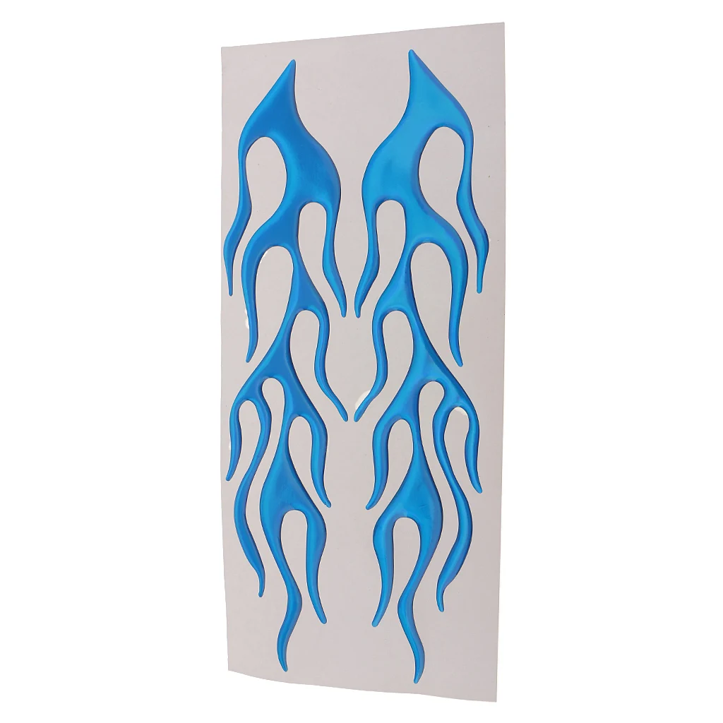 

Car Motorcycle Soft Fire Pattern Decal Sticker Decoration Blue