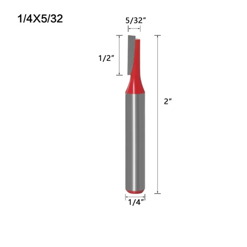 

Tool Router Bit Woodworking Straight Router 1/4\" Shank Router Bit 45# Steel