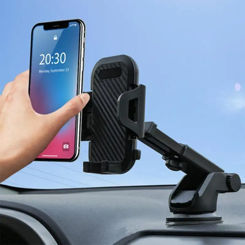 

Car Phone Holder Suction Cup Flexible Universal Mobile Phone Holder Stand in Car GPS Mount For iPhone 12 Pro Max Xiaomi