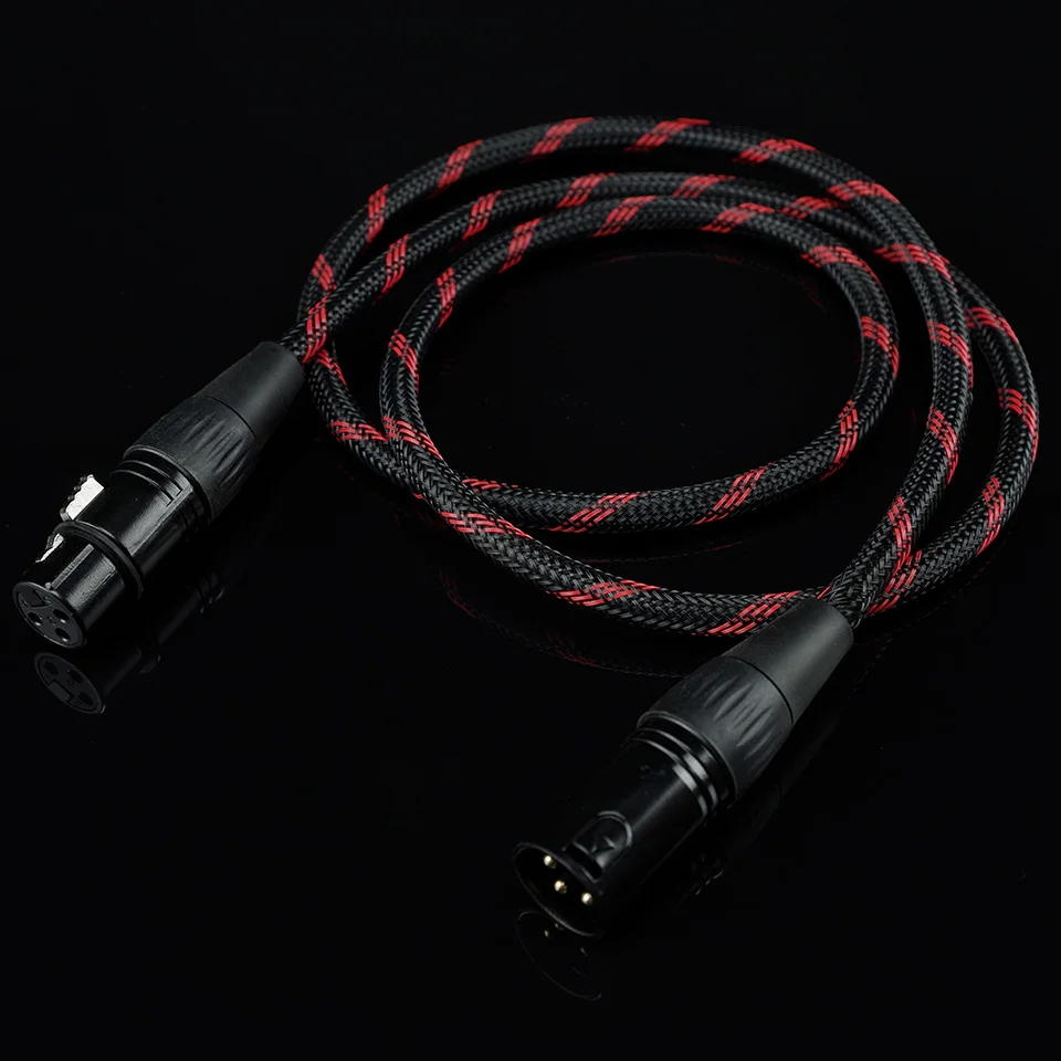 

HIFI OFC XLR Cable Karaoke Microphone Sound Cannon Cable Plug XLR Extension Mikrofon Cable for Audio Mixer Amplifiers XLR Cord