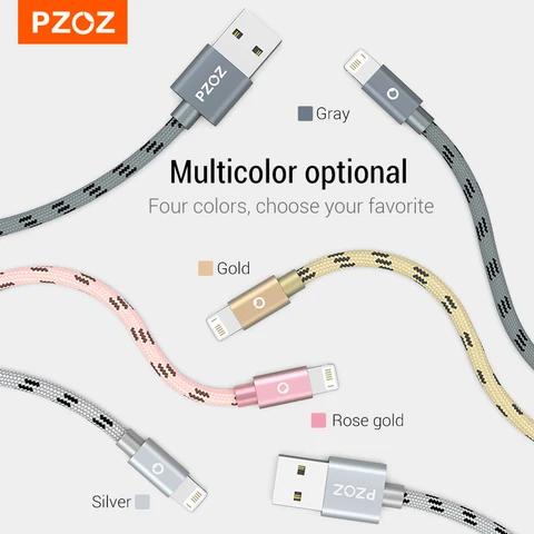 PZOZ Usb кабель зарядка для iphone кабель 14 13 12 11 pro max Xs Xr X SE 2 8 7 6 plus 6s 5s ipad air mini 4 Быстрая Зарядка Кабели зарядное устройство для iphone провод для зарядки аксессуары 1m 2m