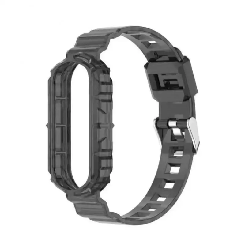 Фото Ремешок для Xiaomi Mi Band 7/6/5/4/3, прозрачный сменный Браслет для Xiaomi Mi Band 7/6/5/4/3 №5