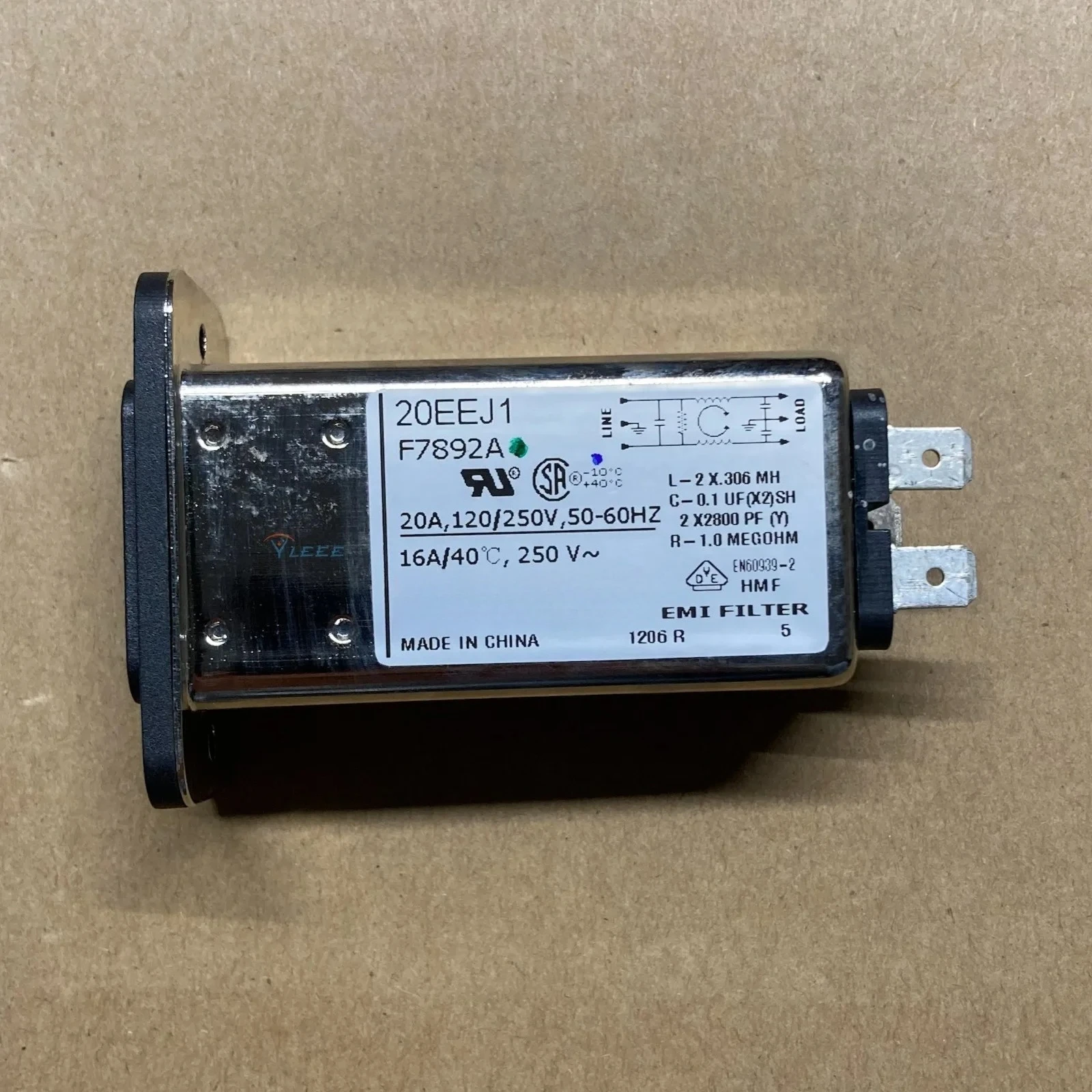 Фото 20EEJ1 F7892A TE Connectivity/Corcom EMI-фильтр Высококачественные аксессуары №3