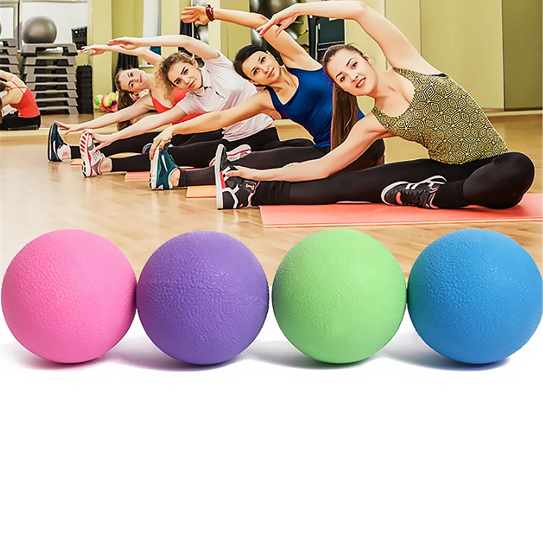 

Boodun Lacrosse Ball Massage Ball Mobility Myofascial Trigger Point Body Yoga Fitness Pain Release Portable TPR Massage Balls