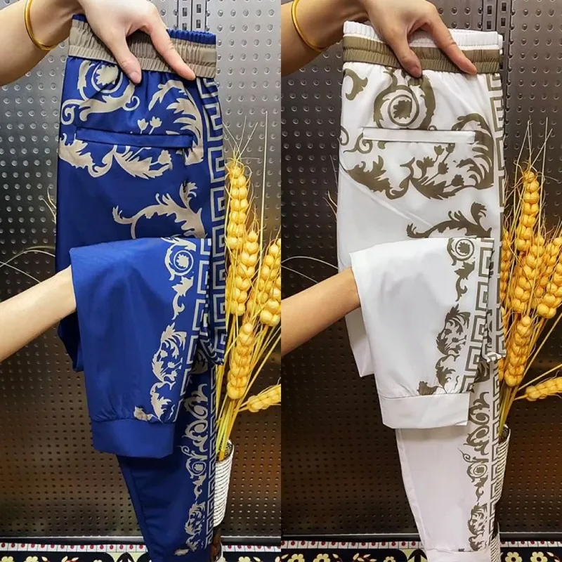 Мужская одежда повседневные брюки на весну и лето тонкие дышащие Стрейчевые