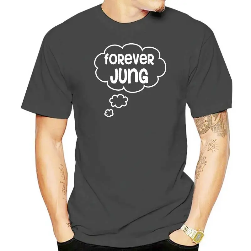 

Мужская футболка Forever Jung-психология, футболка со скидкой, 100% хлопковая футболка для мужчин/мальчиков, крутые футболки с коротким рукавом