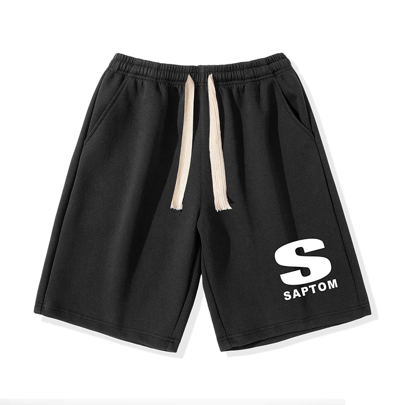 

Шорты мужские спортивные однотонные, простые прямые повседневные, с кулиской, Пляжные штаны, в американском стиле, летние