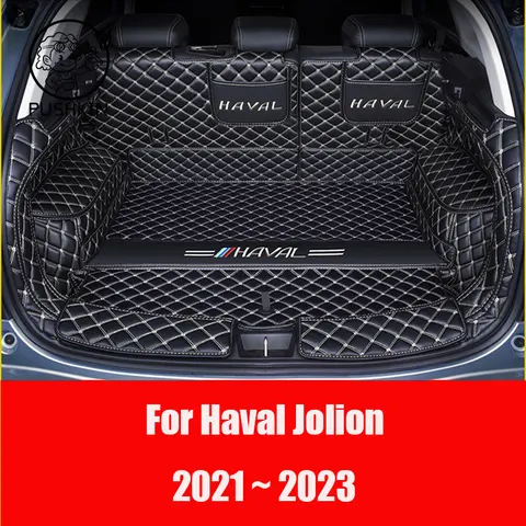 Коврики для багажника на заказ для Haval Jolion HEV 2021 2022 2023 2024, кожаная прочная подкладка для груза, коврики для сапог, аксессуары, чехол для интерьера
