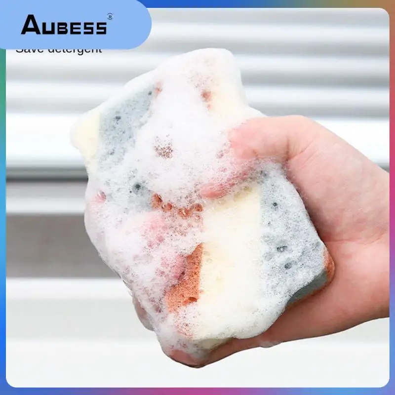 

Durable Artifact Kitchen Rag Kitchen Cleaning Sponge Reusable Wiping Wood Pulp Cotton Strong Decontamination Wood Pulp Cotton