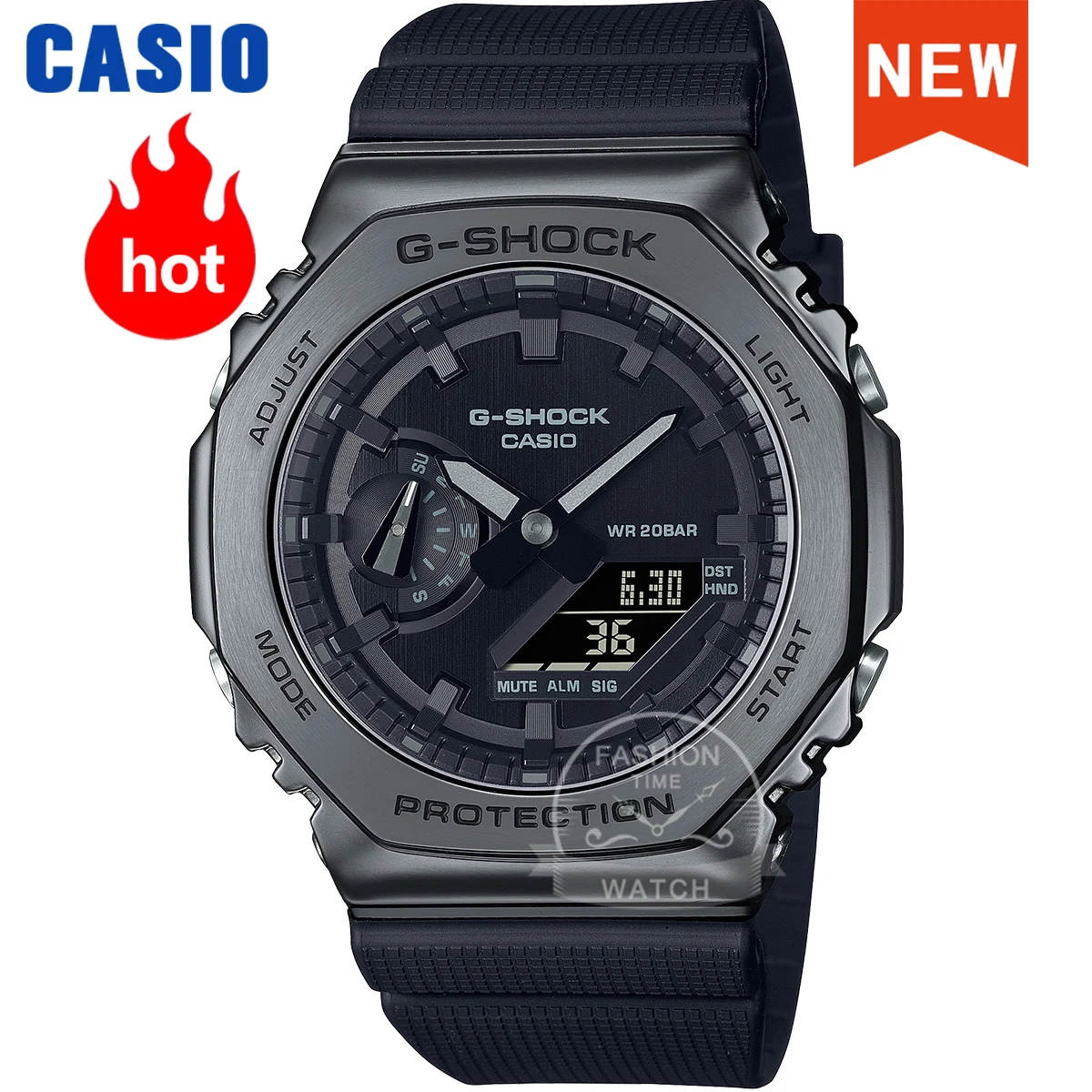 

Casio g shock watch for men Black Knight Theme Sports Waterproof Multifunction Electronic Watch GM-2100BB-1A relogios masculino
