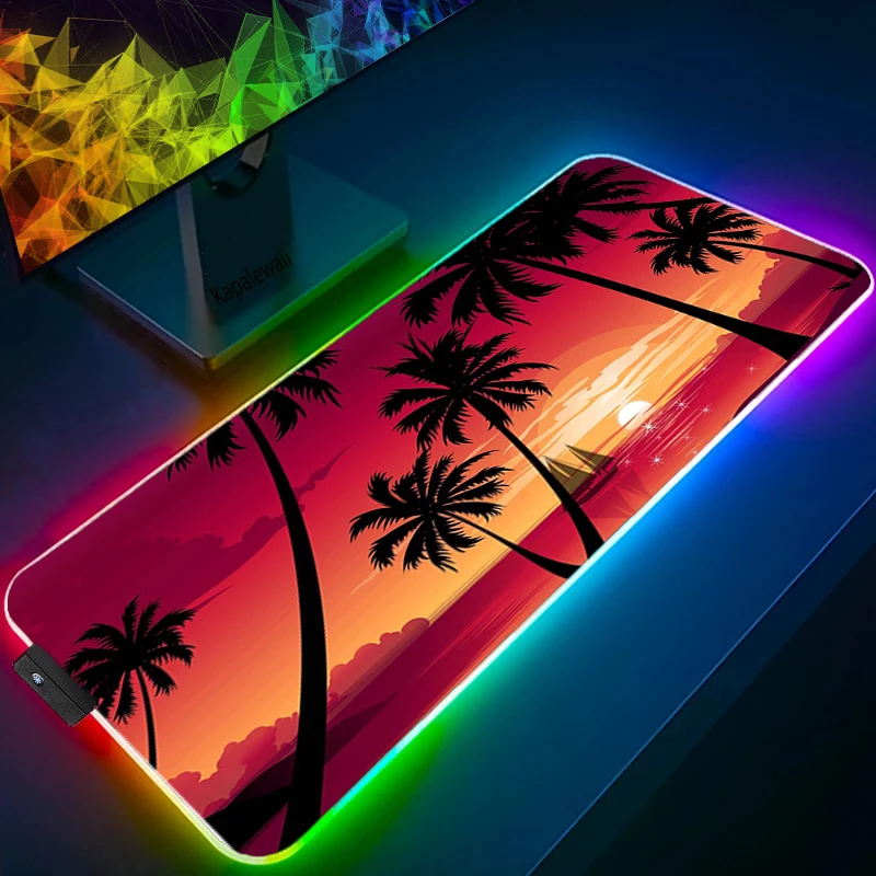 

Коврик для мыши с тропическими растениями, Rgb, с фиксируемой кромкой