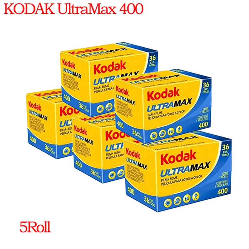 

For Kodak Film UltraMax400 Brand New 135 Color Film 36 Sheets of 35mm Film 36 Exposures for M35/M38/Fujifilm Film Cameras