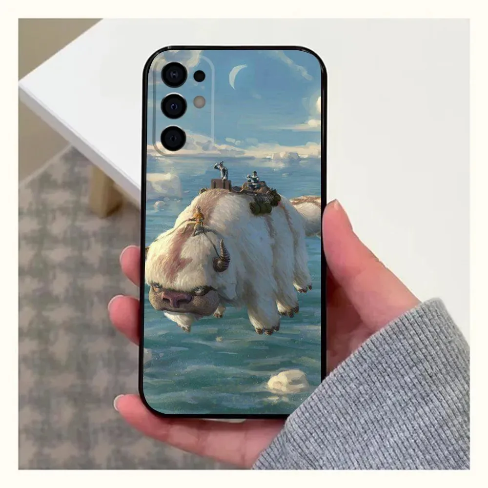 Appa Yip Avatar Phone Case For Samsung S24 S21 S22 S23 S30 Ultra S20 Plus Fe Lite Note 10 9 5G Black Soft Cover
