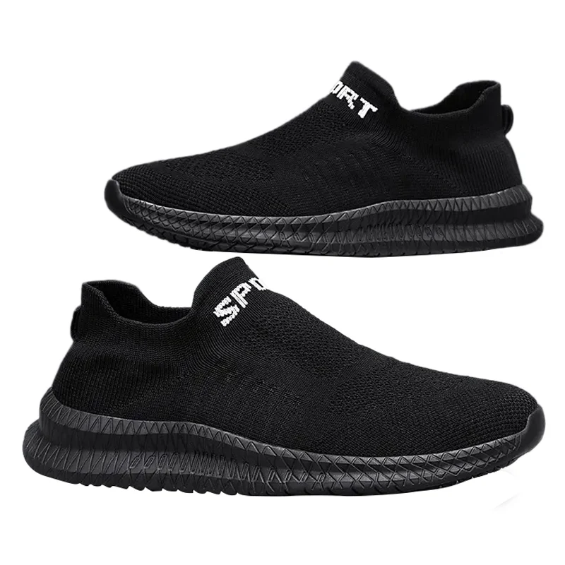 

Benboy Men's Shoes High Quality Casual Shoes Men Slip-On Sneakers Man Big Shoes Running Shoes Breathable Tenis Shoes Summer