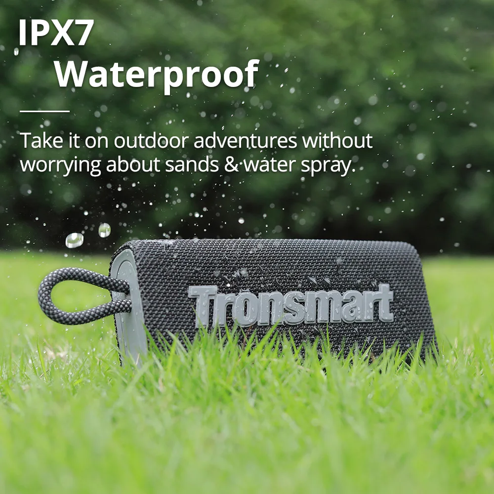 Tronsmart Trip Bluetooth 5.3 динамика 10 Вт Портативный уличный динамик с IPX6 Водонепроницаемый